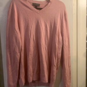Pink V-Neck Sweater